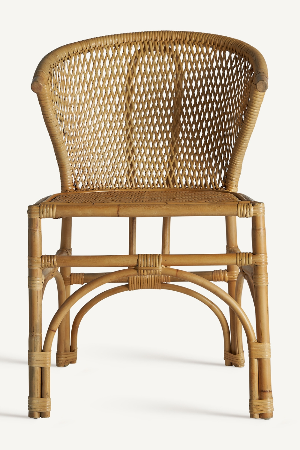 Rattan Curved Dining Chair | Vical Home Nalles | Oroa.com