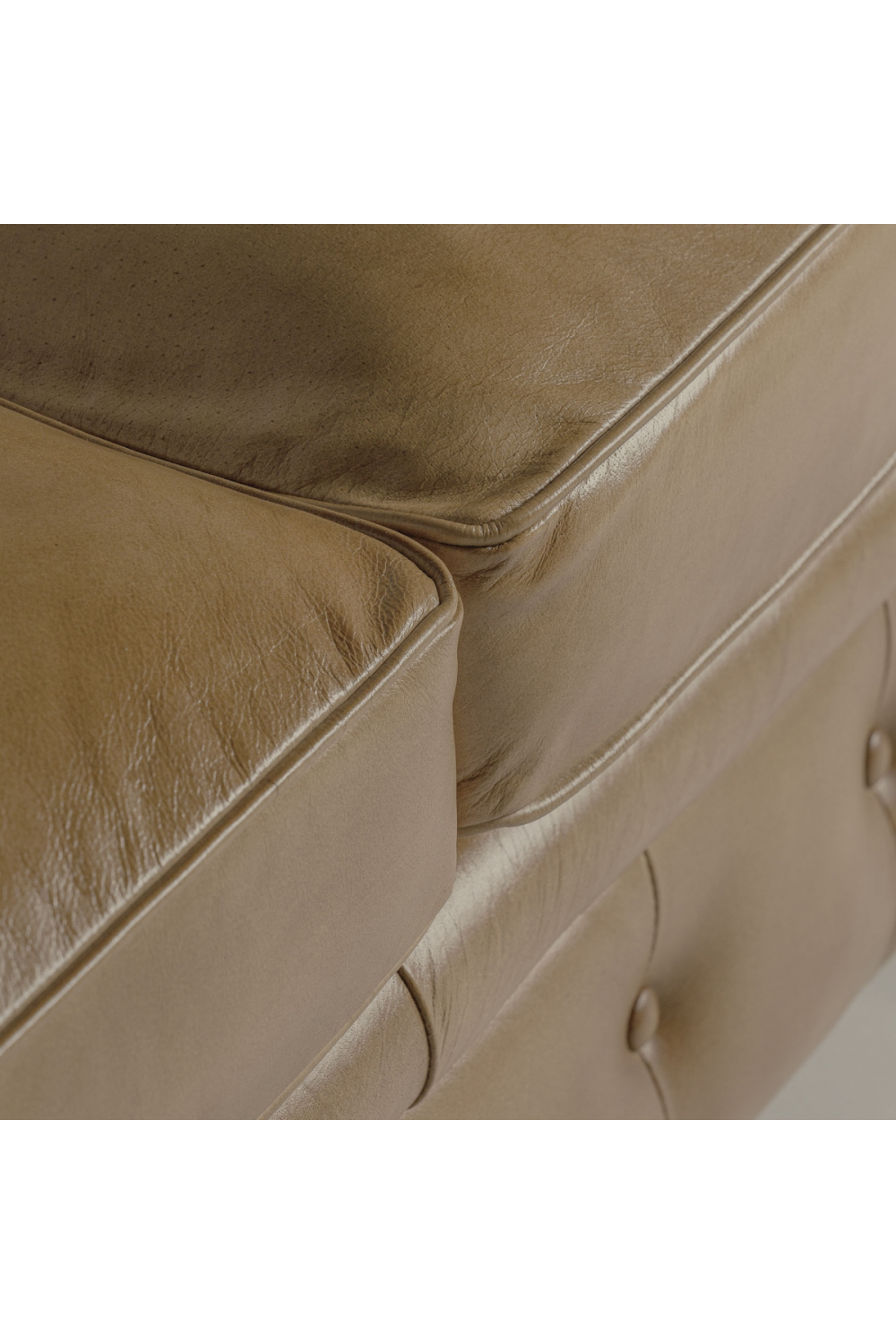 Brown Leather 3-Seater Chesterfield Sofa | Vical Home Elkins | Oroa.com
