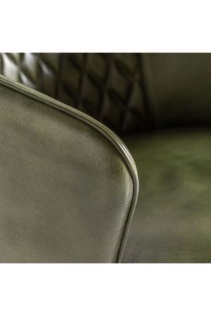 Green Leather Accent Chair | Vical Home Muncie | Oroa.com
