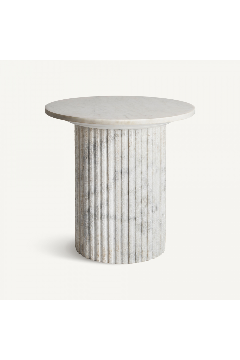 Ridged Pillar Base Side Table | Vical Home Esches | Oroa.com