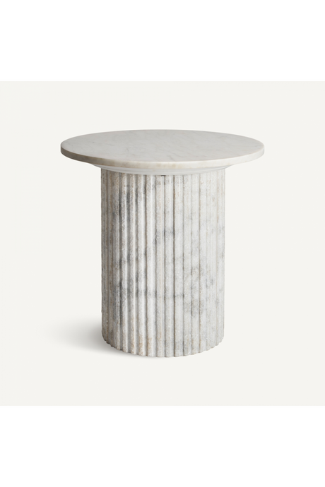 Ridged Pillar Base Side Table | Vical Home Esches | Oroa.com