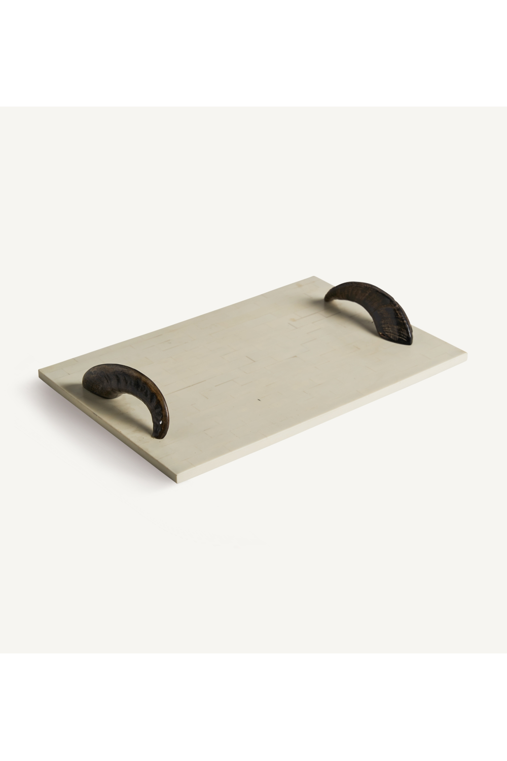 Ivory Colored Rectangular Tray | Vical Home Kadie | Oroatrade.com