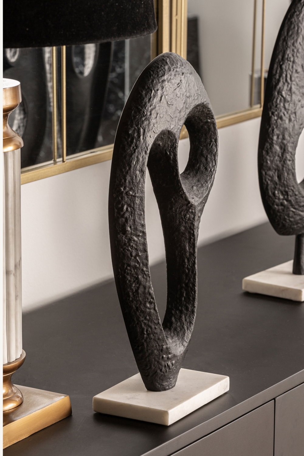 Black Hollowed Decor Figure (2 | Vical Home Messier | Oroa.com