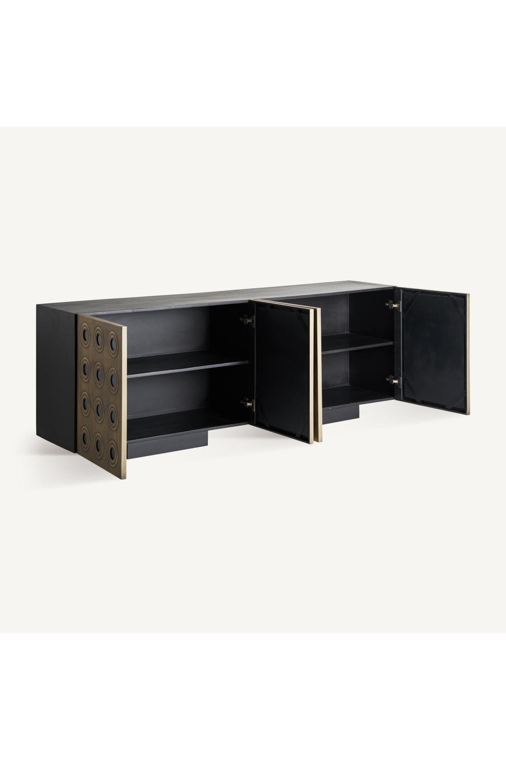 Gold Round Embellished Sideboard | Vical Home Jeding | Oroa.com