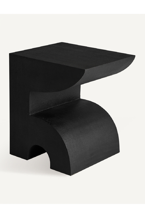   Black Concrete Side Table | Oroa.com