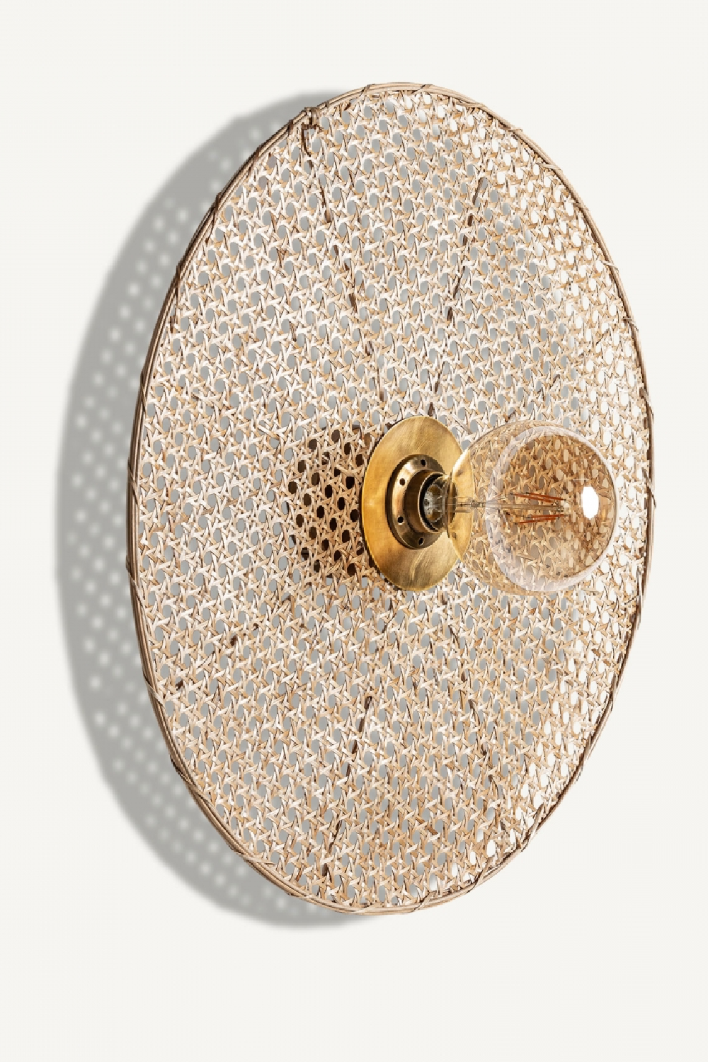 Rattan Round Wall Lamp | Vical Home Macey | Oroa.com