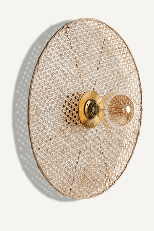 Rattan Round Wall Lamp | Vical Home Macey | Oroa.com