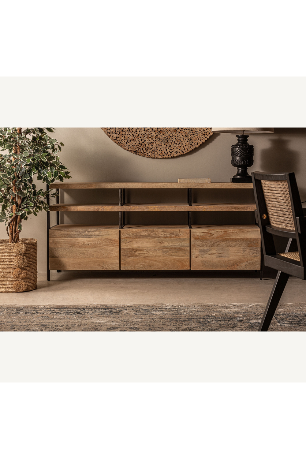 Wooden Industrial Style Sideboard | Vical Home Celle | Oroa.com