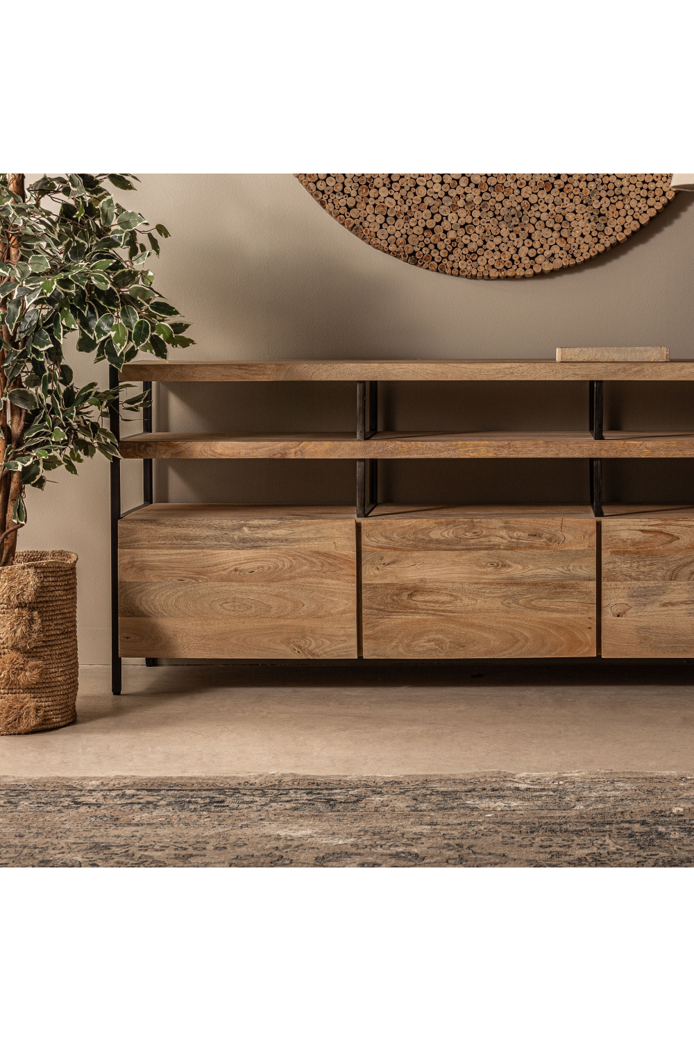 Wooden Industrial Style Sideboard | Vical Home Celle | Oroa.com