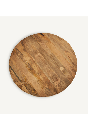   Round Mango Wood Dining Table | Oroa.com