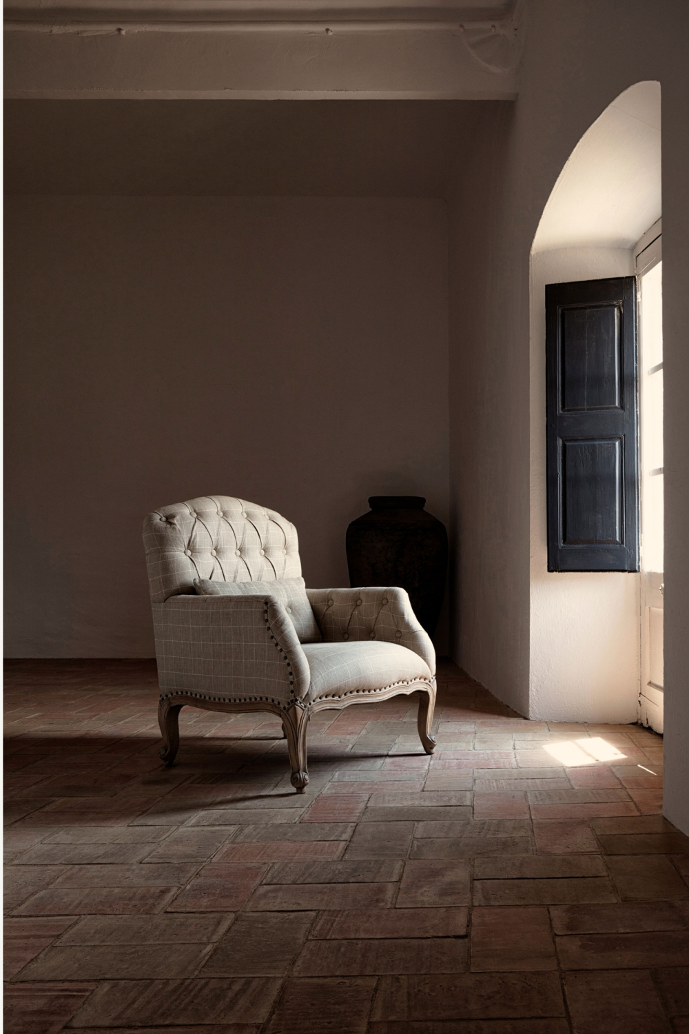 Beige Tufted Armchair | Vical Home Morbier | Oroa.com