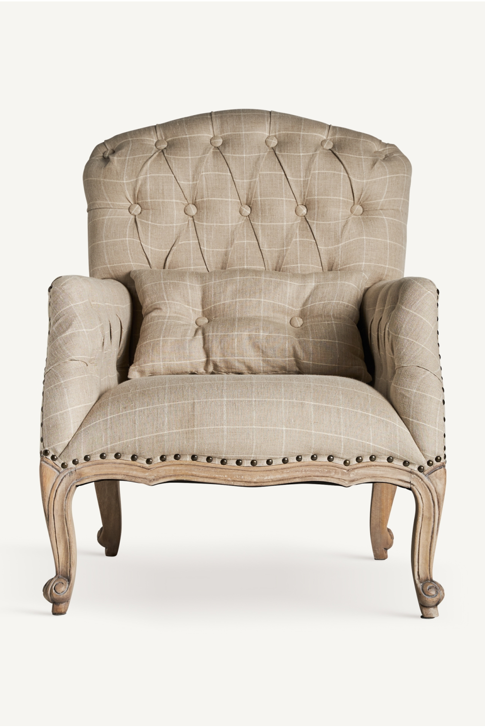 Beige Tufted Armchair | Vical Home Morbier | Oroatrade.com