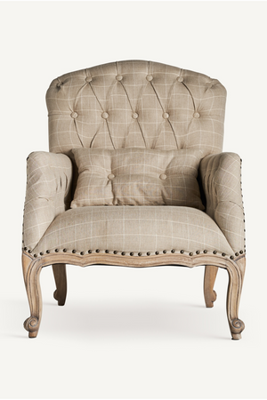 Beige Tufted Armchair | Vical Home Morbier | Oroa.com