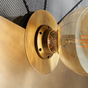   Gold Round Wall Lamp | Oroa.com