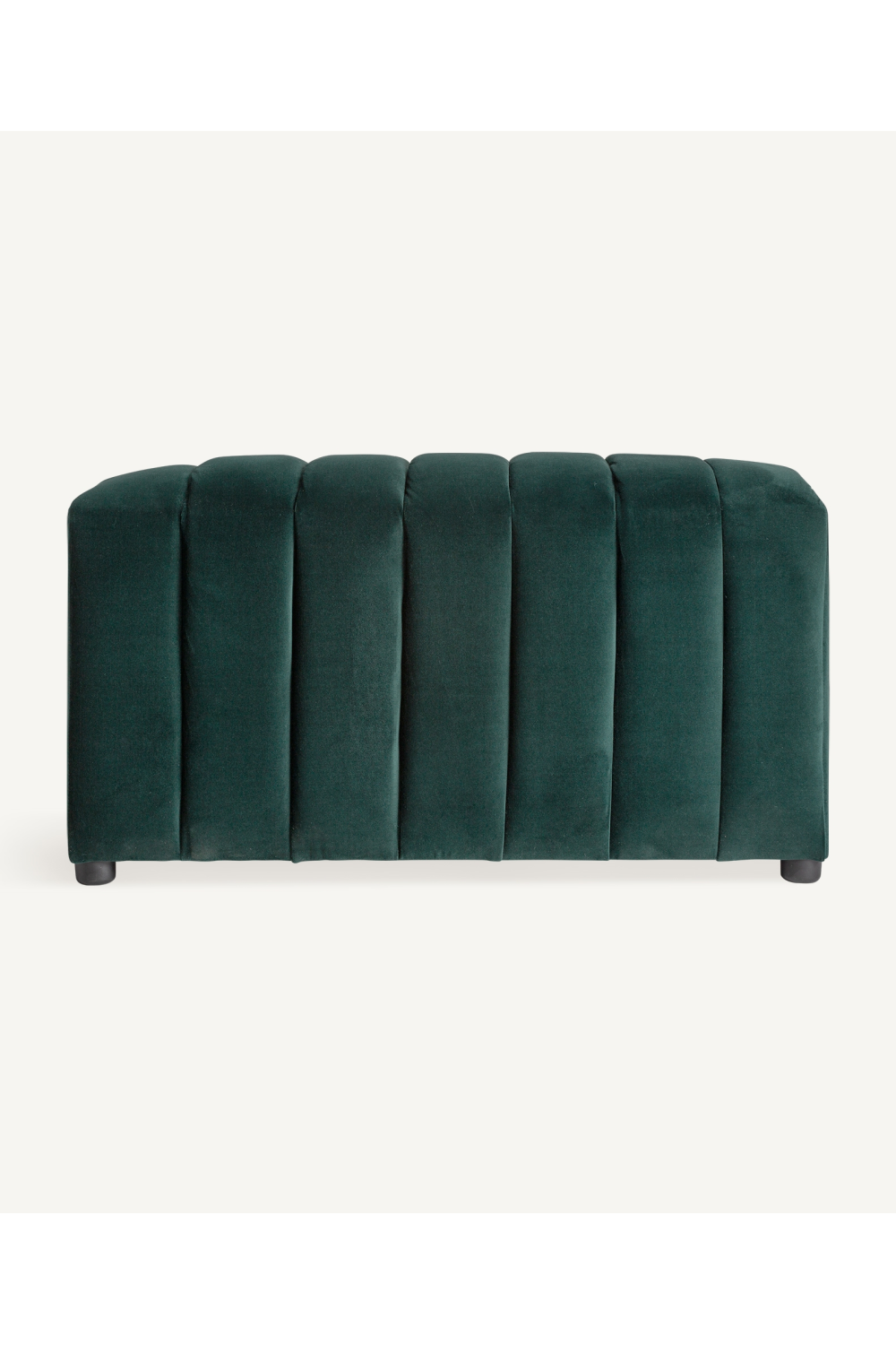 Velvet Channeled Ottoman | Vical Home Marsa | Oroa.com