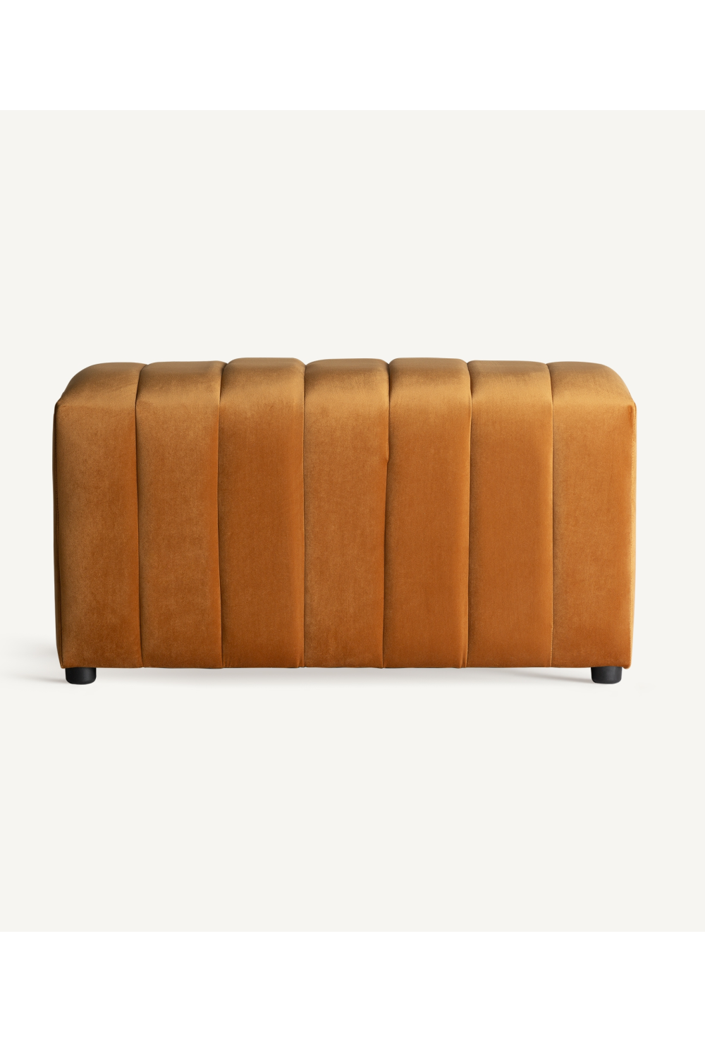 Velvet Channeled Ottoman | Vical Home Marsa | Oroa.com