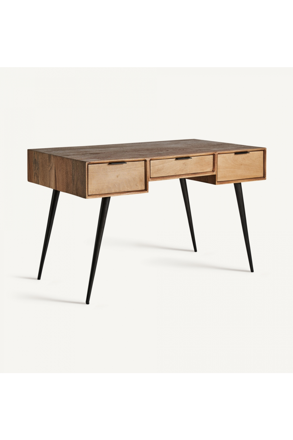 Mango Wood 3-Drawer Desk | Vical Home Sered | Oroa.com