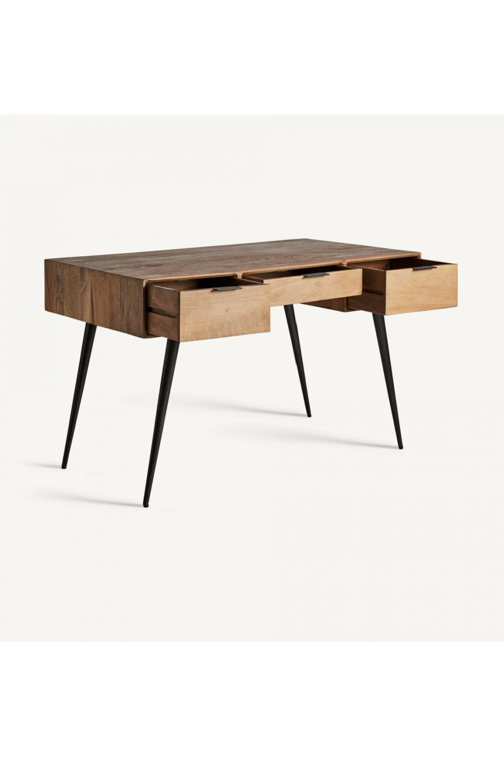 Mango Wood 3-Drawer Desk | Vical Home Sered | Oroa.com