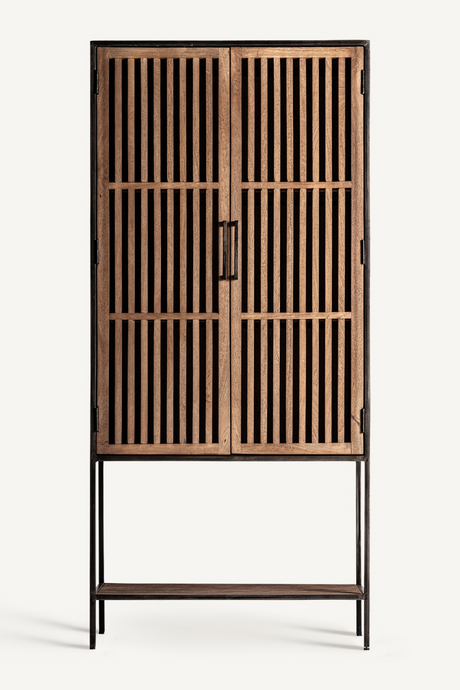Slatted Mango Wood Cabinet | Vical Home Gaffney | Oroa.com