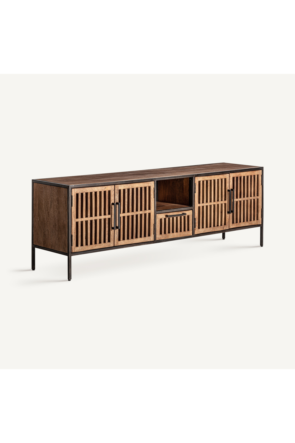 4-Door Mango Wood Media Unit | Vical Home Gaffney | Oroa.com