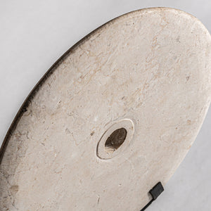   Cream Marble Round Decorative Figure | Oroa.com