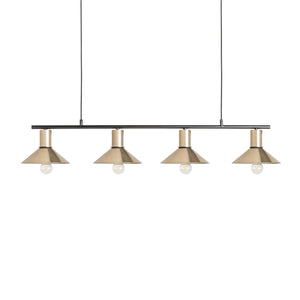   Modern European furniture - Gold 4-Light Linear Pendant Lamp - www.oroa.com | Oroa.com