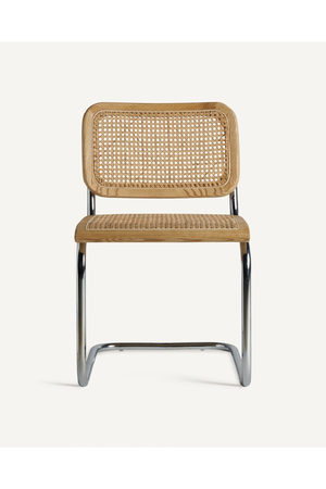 Rattan Cane Cantilevered Dining Chair  (2) | Vical Home Sins | Oroa.com