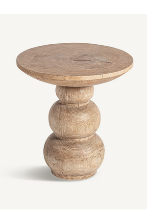 Mango Wood Round Side Table | Vical Home Rimini | Oroa.com