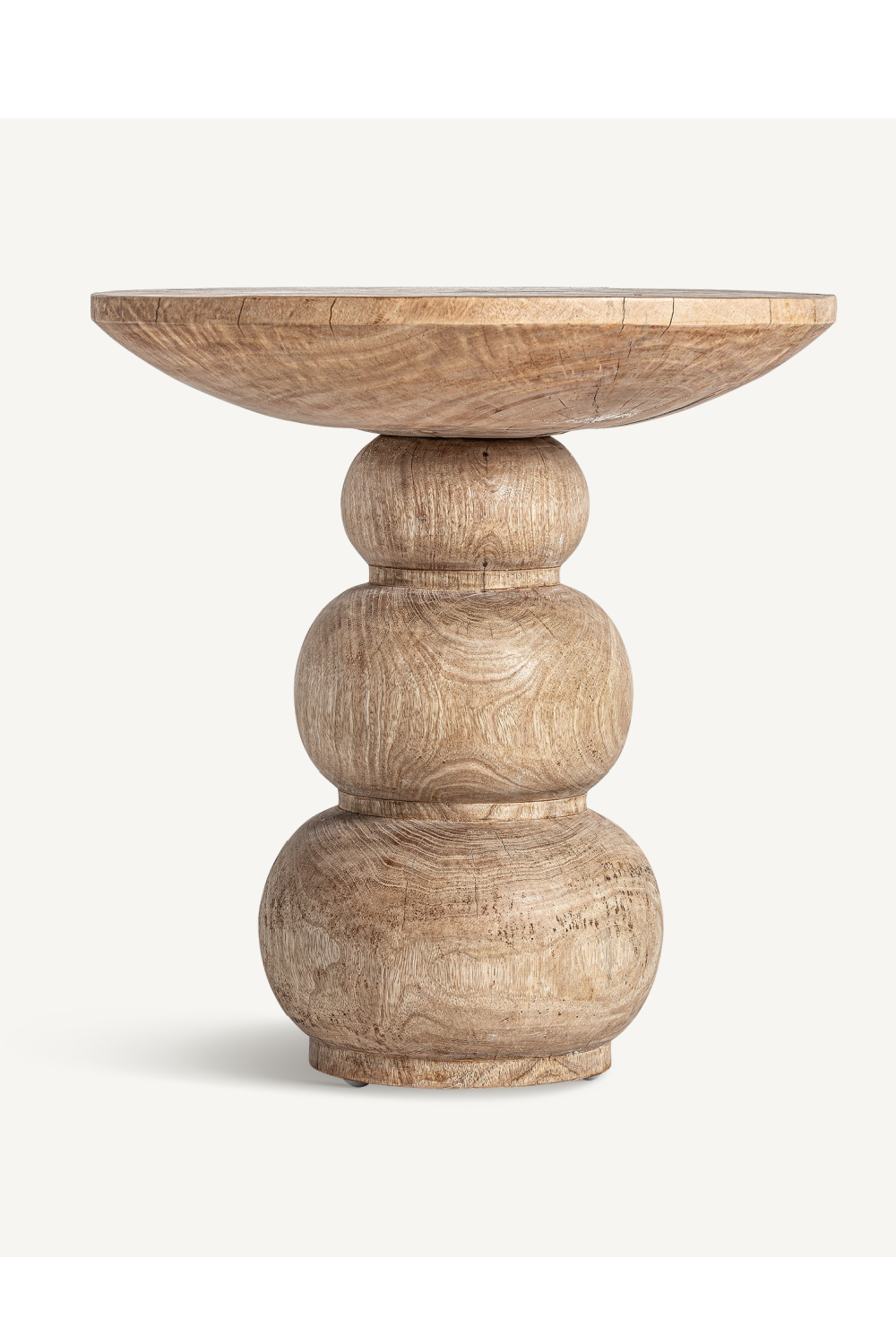 Mango Wood Round Side Table | Vical Home Rimini | Oroa.com