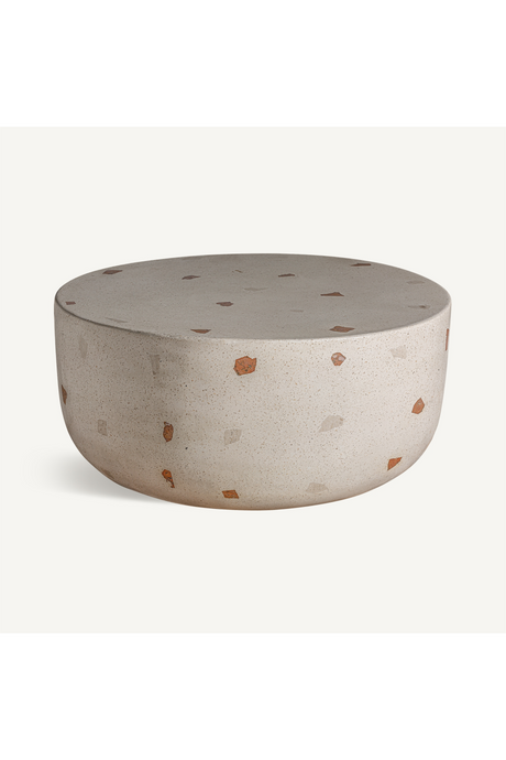 Solid White Terrazzo Coffee Table | Vical Home Massa | Oroa.com