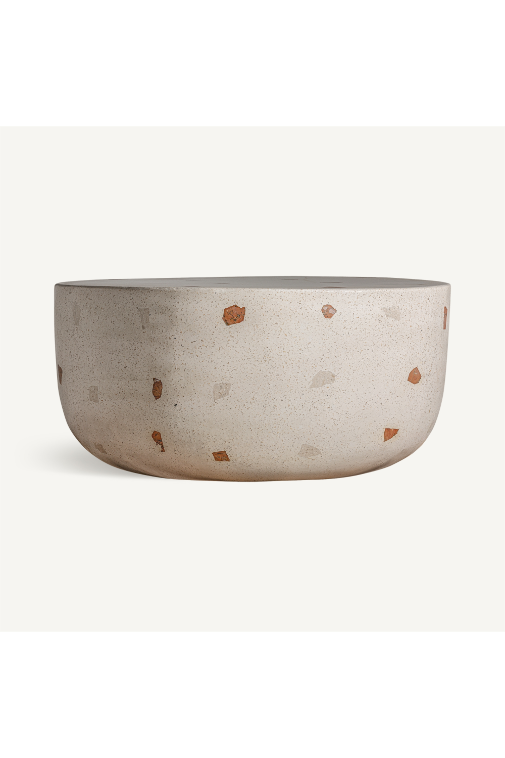 Solid White Terrazzo Coffee Table | Vical Home Massa | Oroa.com