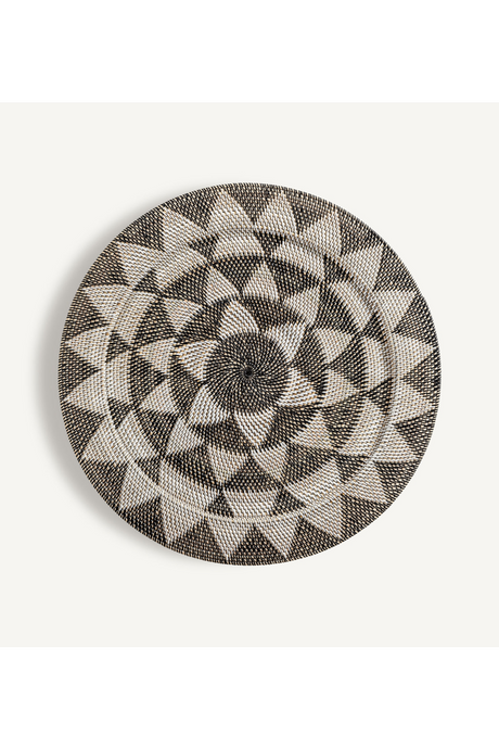 Round Patterned Rattan Wall Decor L | Vical Home Zirba | Oroa.com