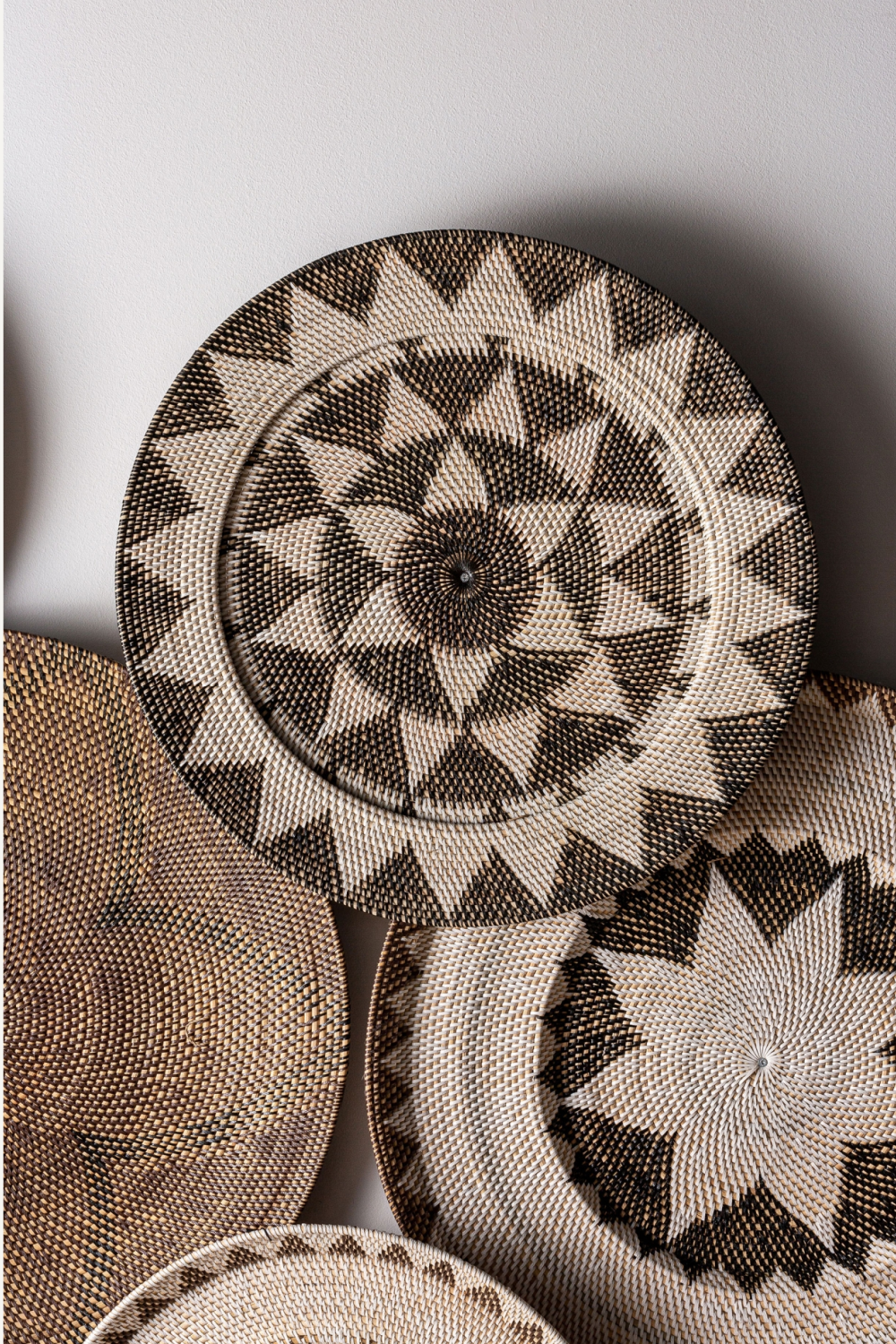 Round Patterned Rattan Wall Decor L | Vical Home Zirba