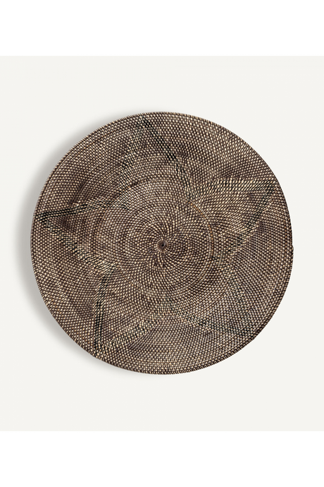 Brown Rattan Round Wall Decor | Vical Home Zirba | Oroa.com