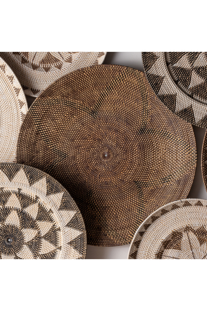 Brown Rattan Round Wall Decor | Vical Home Zirba | Oroa.com