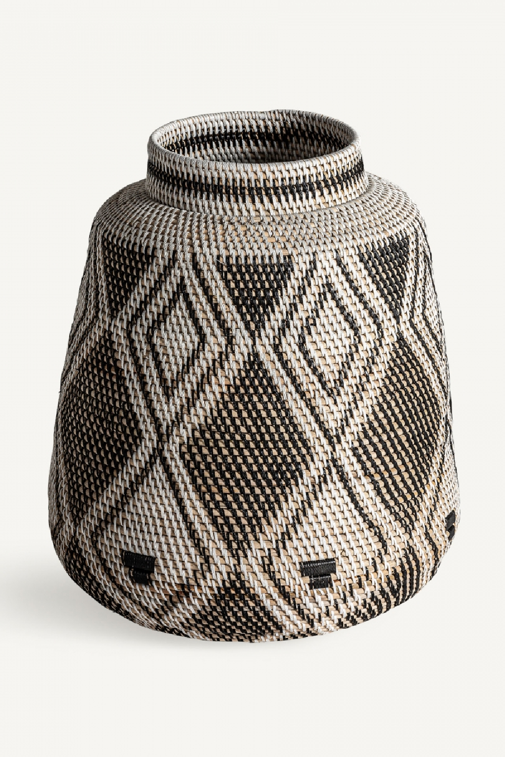 Geometric Patterned Rattan Vase | Vical Home Zirba | Oroa.com