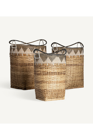 Rattan Stackable Baskets (3) | Vical Home Zirba | Oroa.com