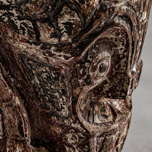   Aged Wood Head Decorative Figure | Oroa.com