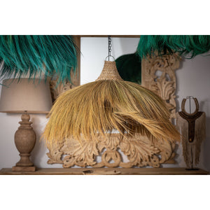   Brown Fiber Pendant Lamp | Oroa.com