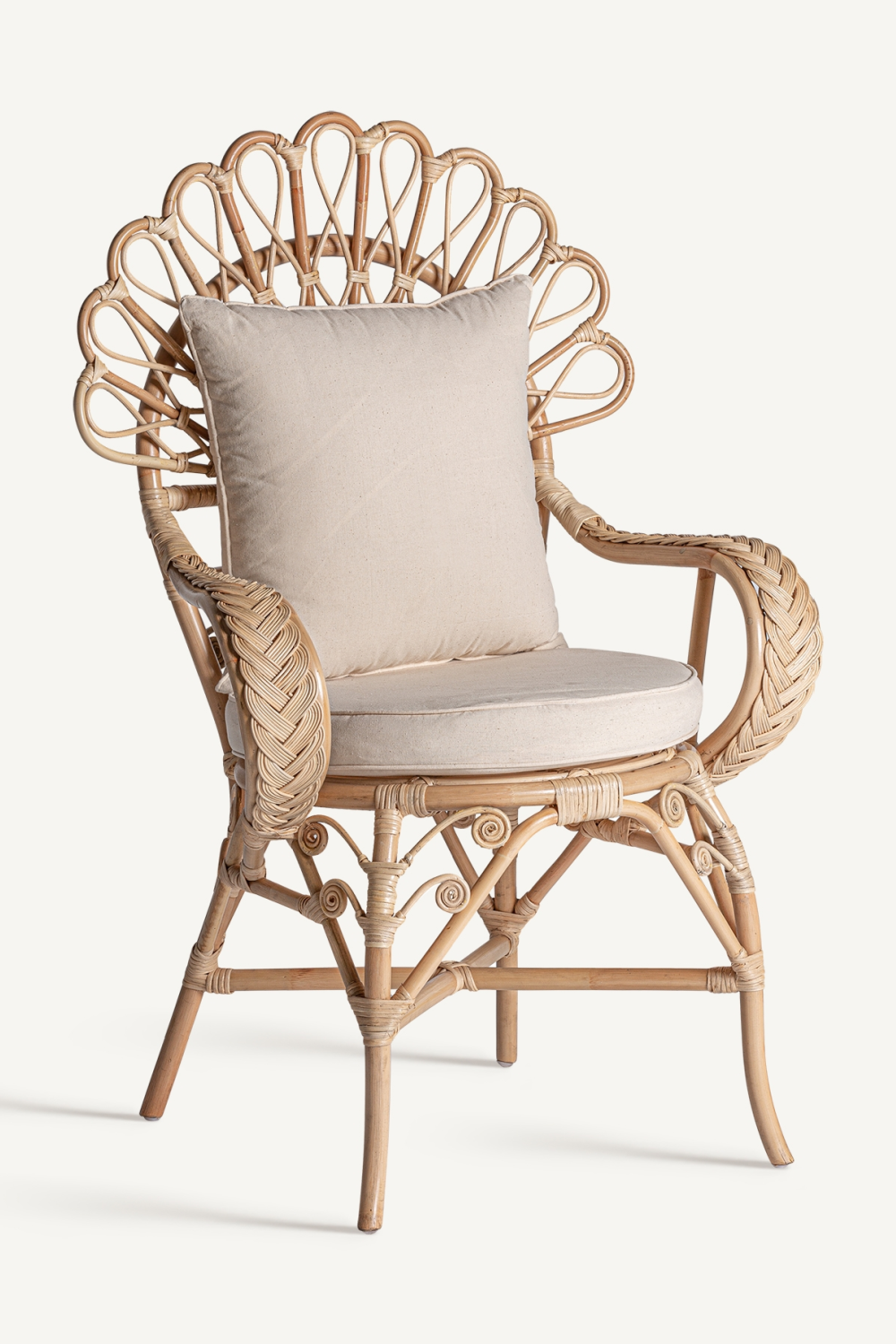 Natural Rattan Statement Armchair | Vical Home Nulvi | Oroatrade.com