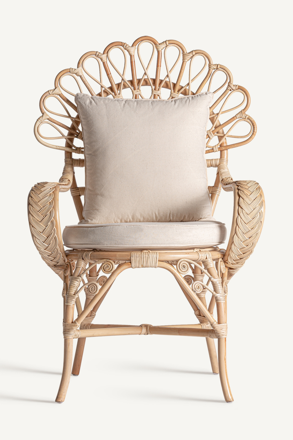 Natural Rattan Statement Armchair | Vical Home Nulvi | Oroatrade.com