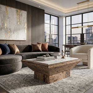   Modern furniture - White Marble Top Coffee Table - www.oroa.com | Oroa.com