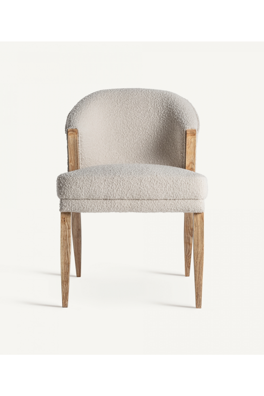 Pine Framed Bouclé Dining Chair | Vical Home Pratti | Oroa.com