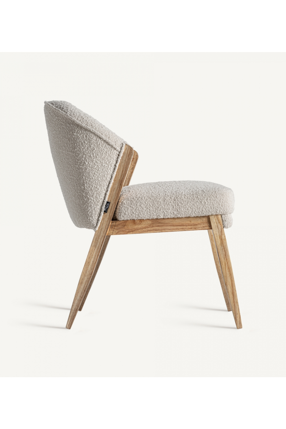 Pine Framed Bouclé Accent Chair | Vical Home Pratti | Oroatrade.com