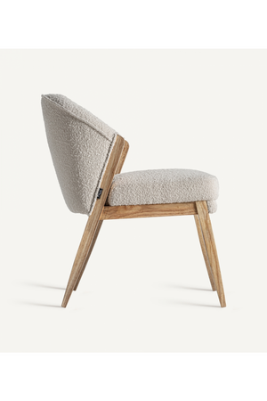 Pine Framed Bouclé Dining Chair | Vical Home Pratti | Oroa.com