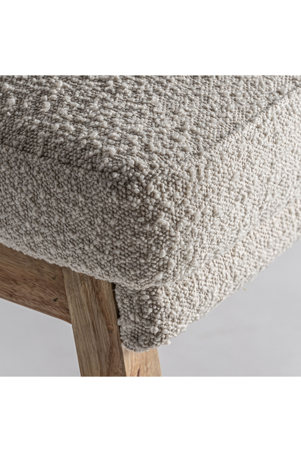 Pine Framed Bouclé Accent Chair | Vical Home Pratti | Oroatrade.com