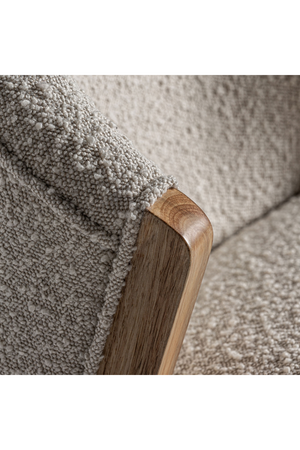 Pine Framed Bouclé Dining Chair | Vical Home Pratti | Oroa.com