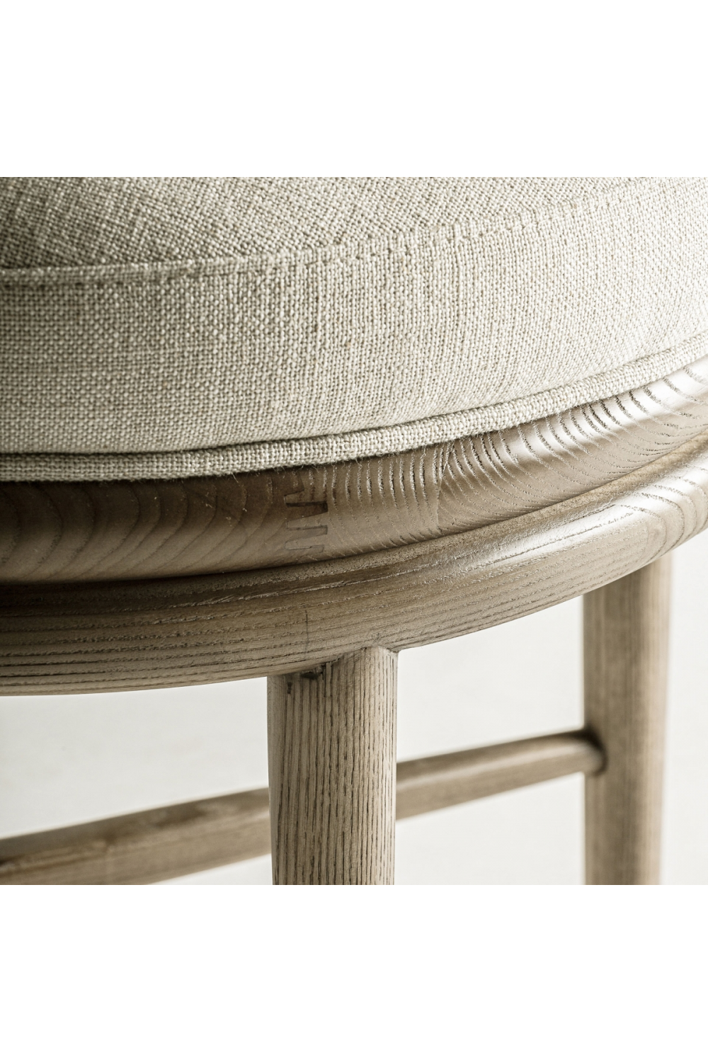 Curved Oak Padded Accent Chair | Vical Home Varaire | Oroatrade.com