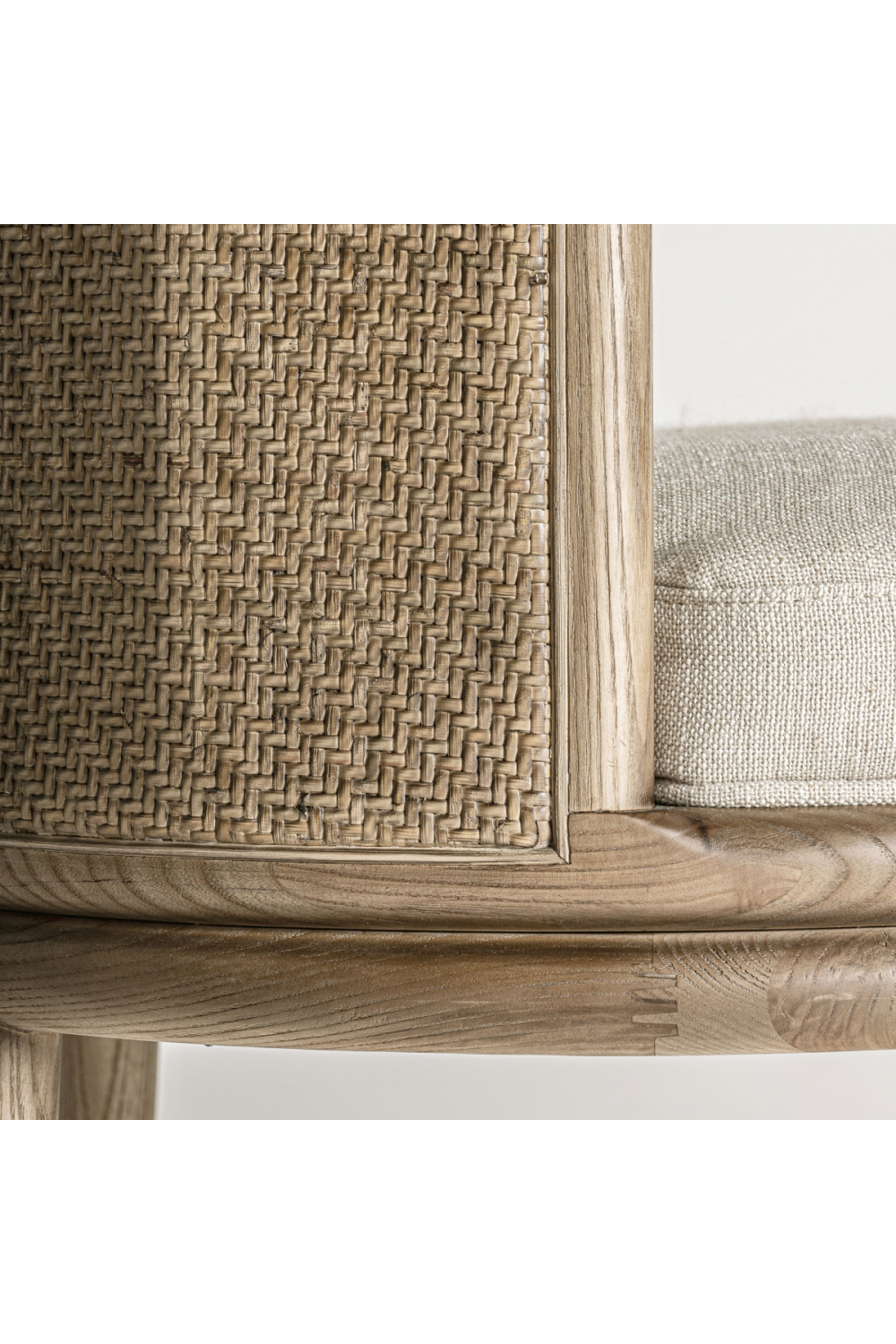 Curved Oak Padded Accent Chair | Vical Home Varaire | Oroatrade.com