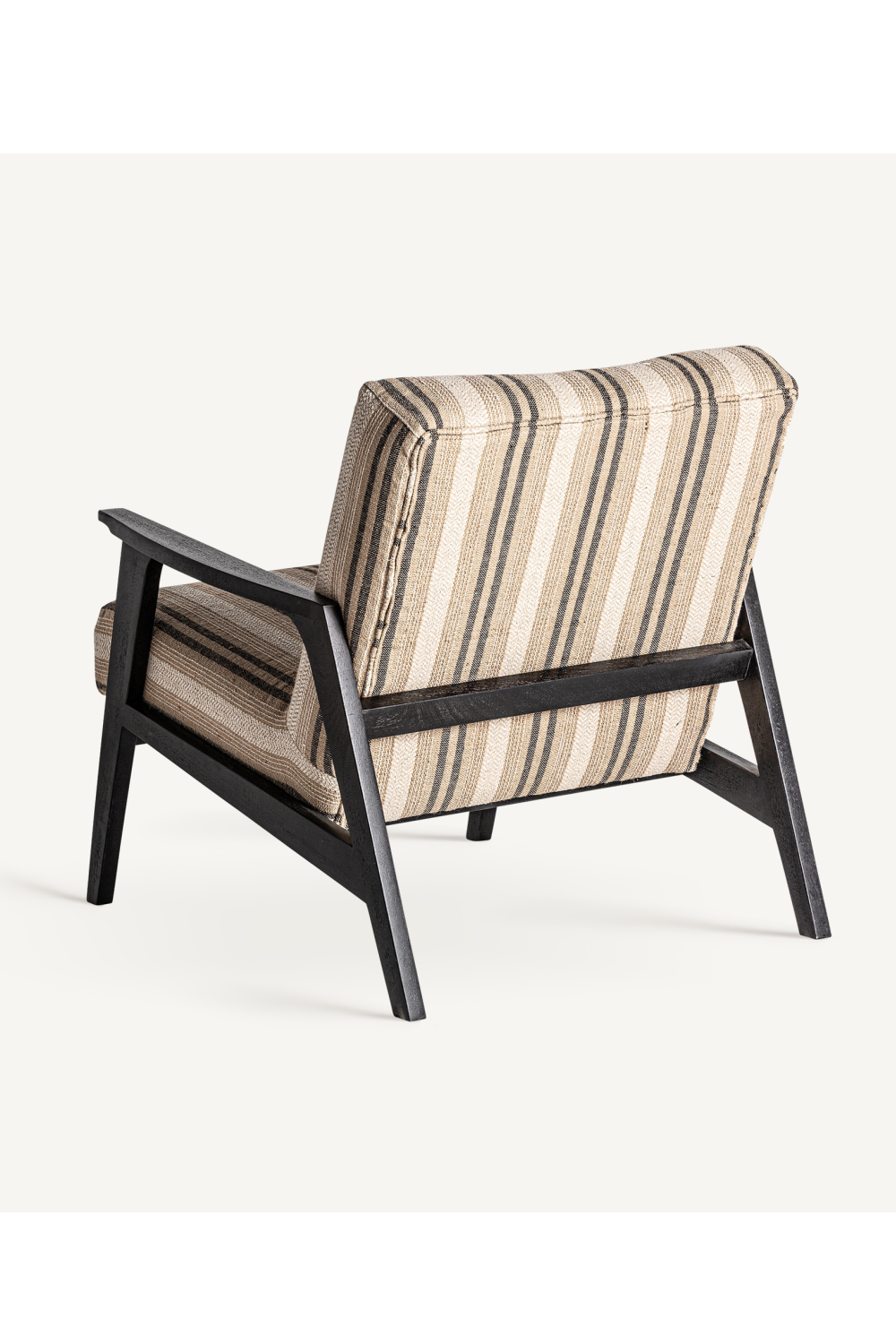 Beige Striped Lounge Armchair | Vical Home Nuk | Oroatrade.com